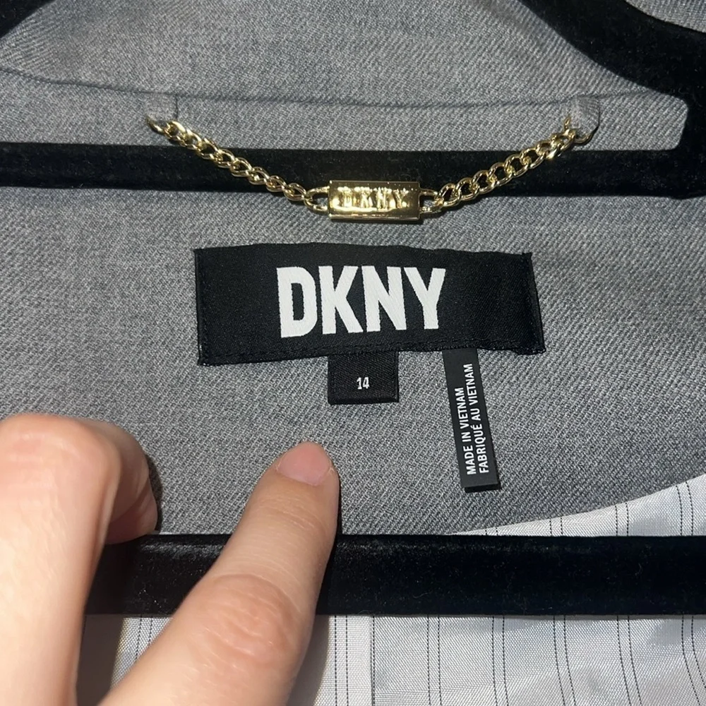 DKNY Women's Grey Blazer Jacket